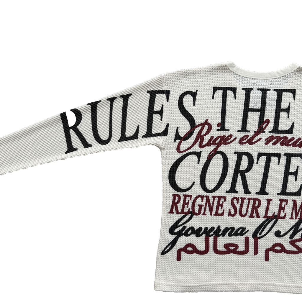 CORTEIZ WORLDWIDE WAFFLE THERMAL (WHITE)