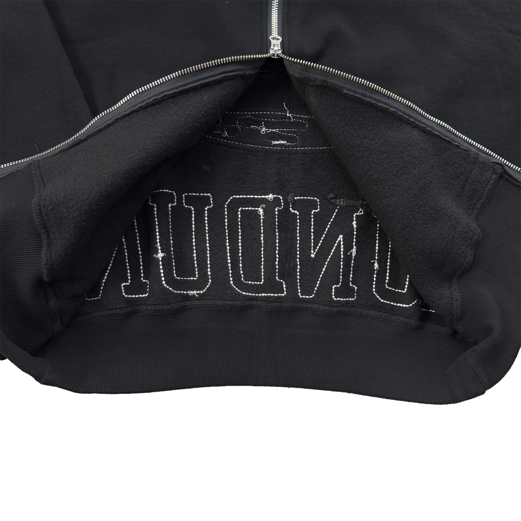 CORTEIZ LUNDUN STITCH ZIP HOODIE (BLACK)