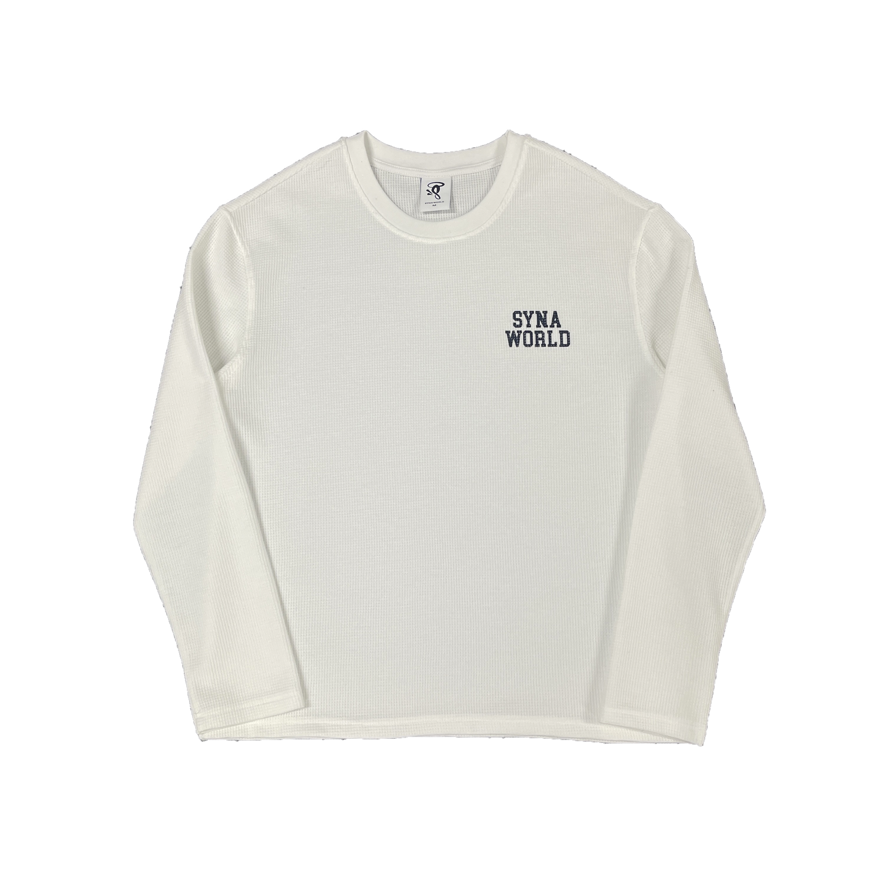 SYNA LS WAFFLE TEE (WHITE)