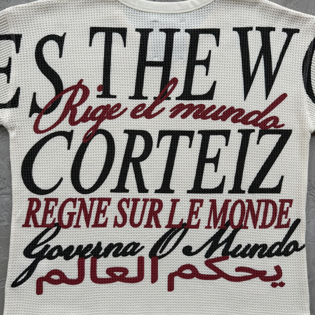 CORTEIZ WORLDWIDE WAFFLE THERMAL (WHITE)