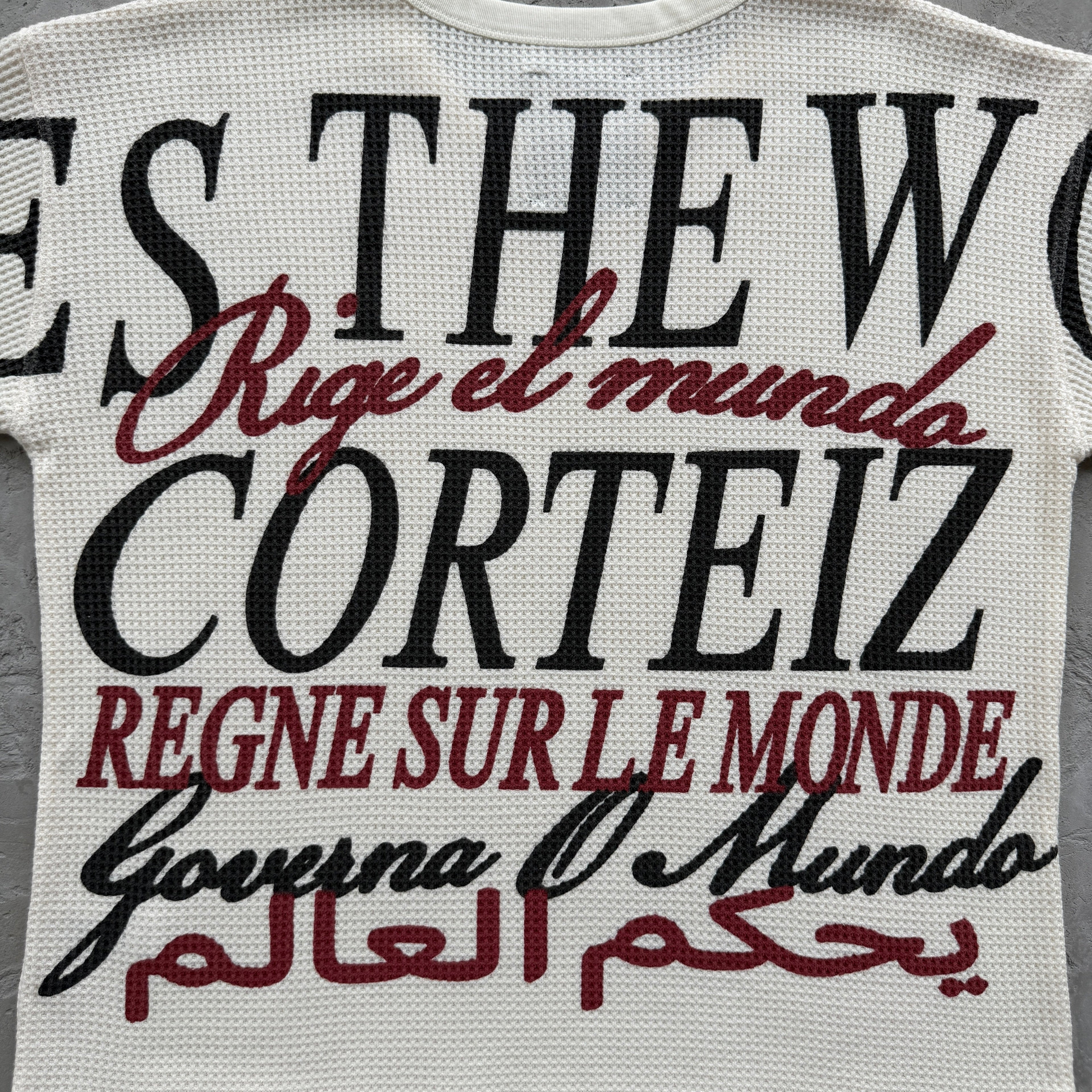 CORTEIZ WORLDWIDE WAFFLE THERMAL (WHITE)