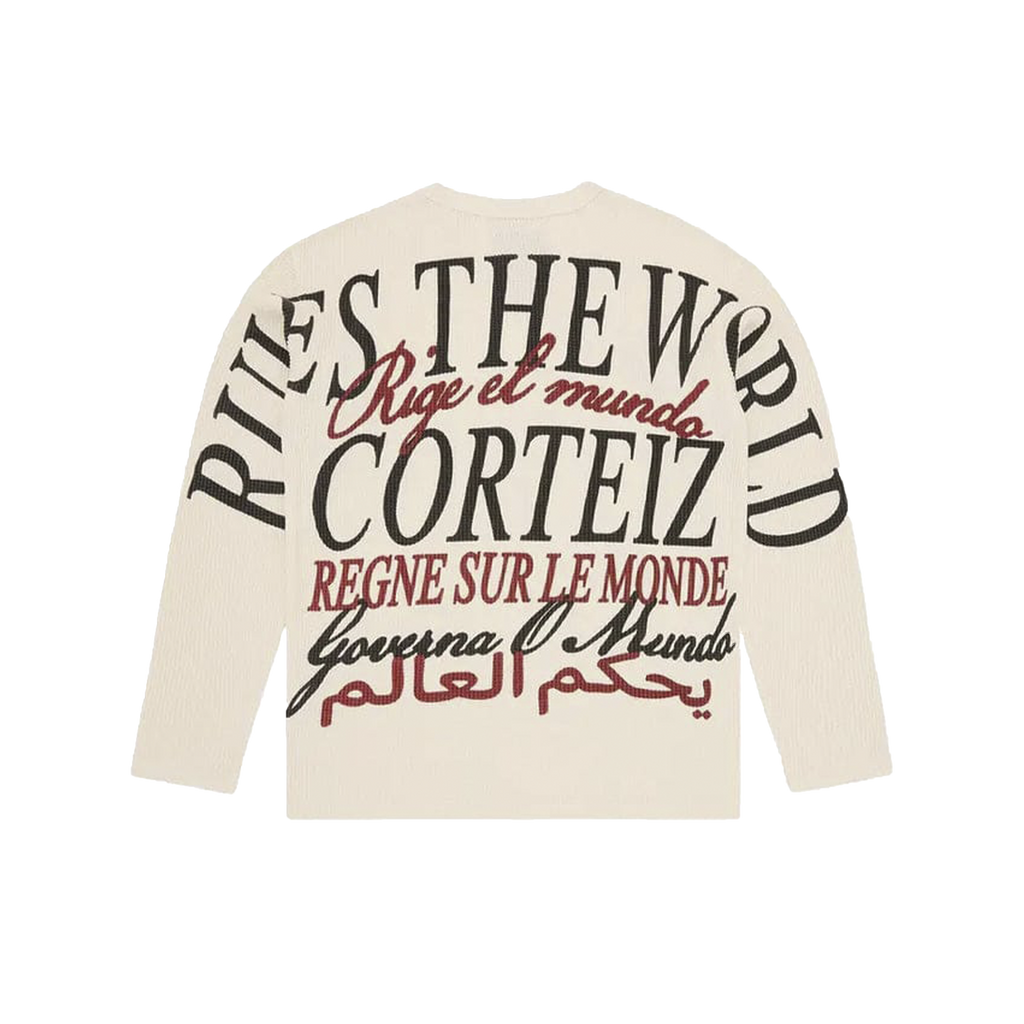 CORTEIZ WORLDWIDE WAFFLE THERMAL (WHITE)