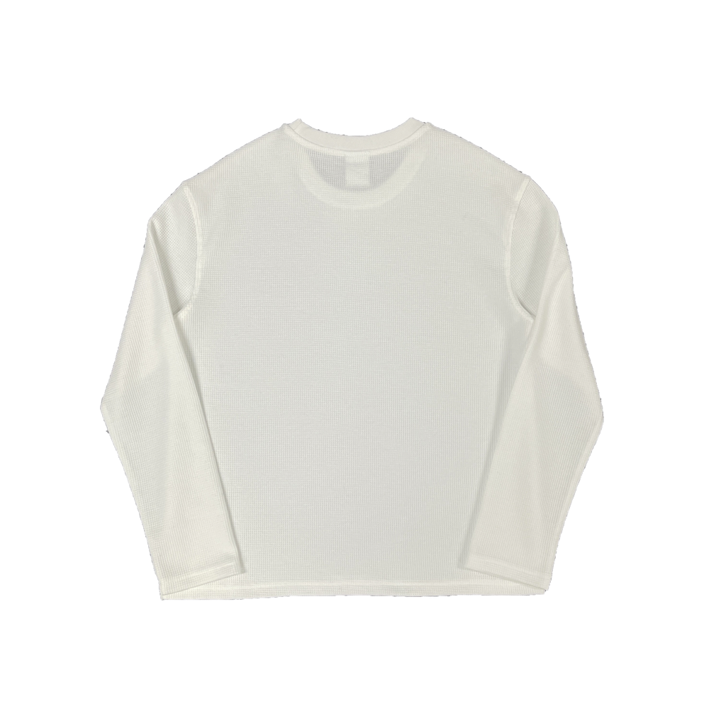 SYNA LS WAFFLE TEE (WHITE)
