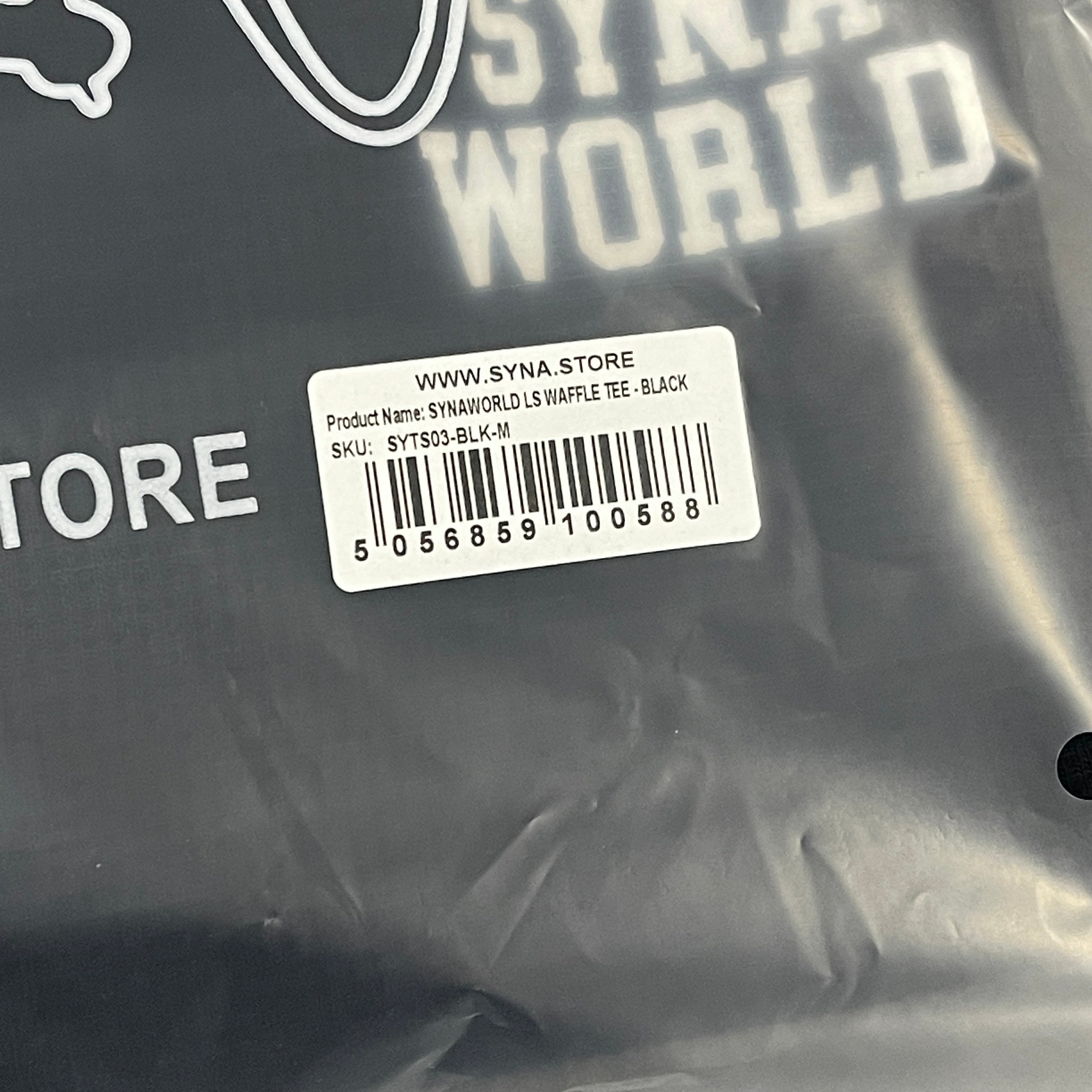 SYNA LS WAFFLE TEE (BLACK)