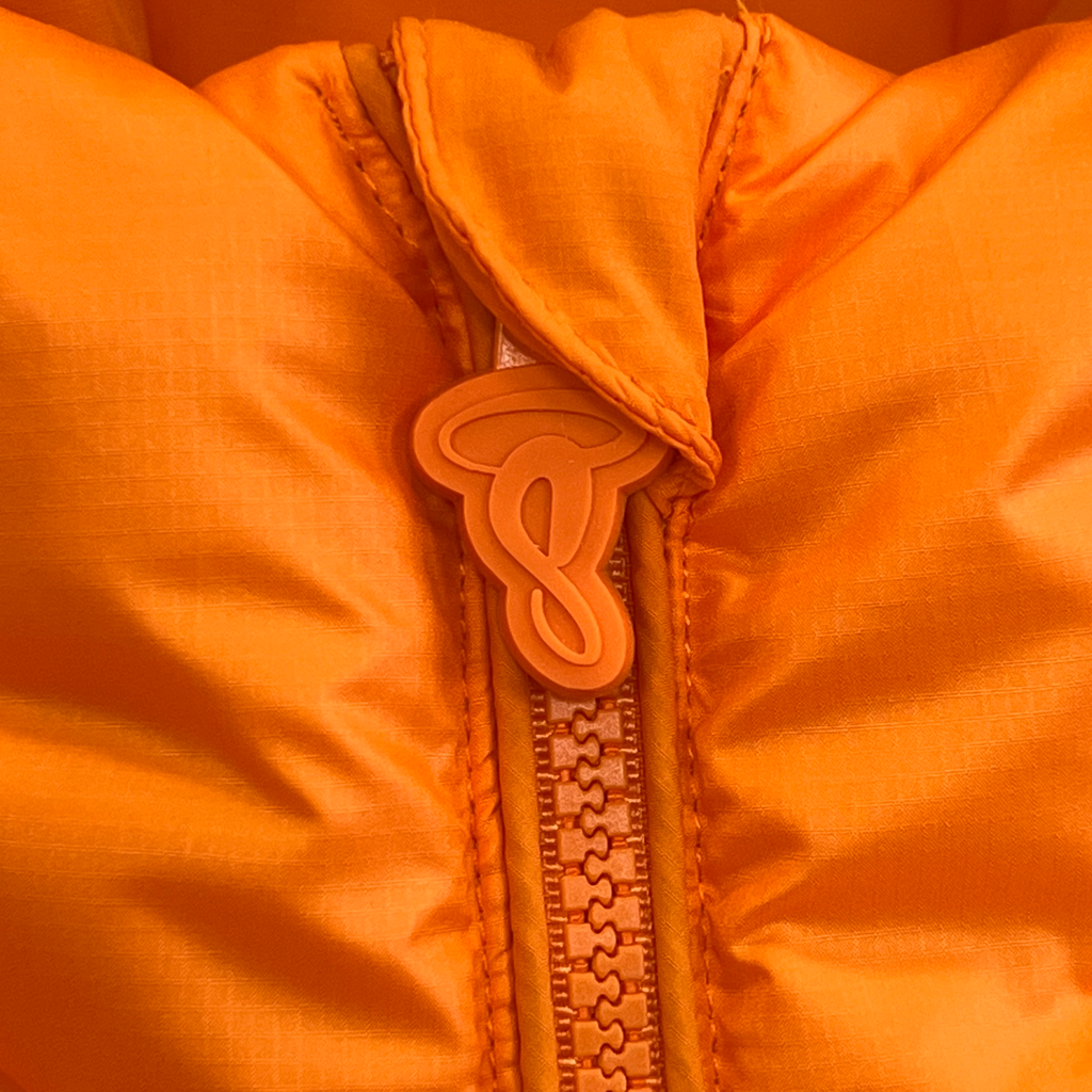 WAVE PUFFER JACKET (ORANGE)