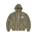 CORTEIZ ISLAND PUFF PRINT ZIP HOODIE (FOREST CAMO)