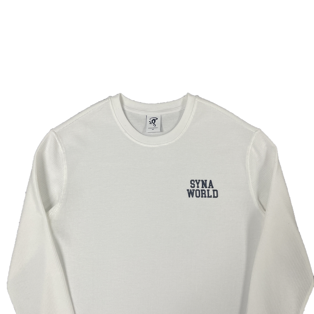SYNA LS WAFFLE TEE (WHITE)