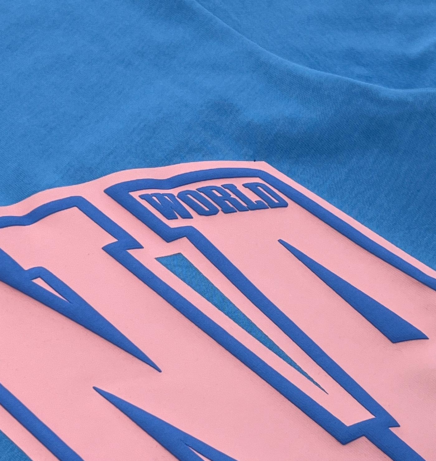 CORTEIZ COLLEGE TEE (BLUE/PINK)
