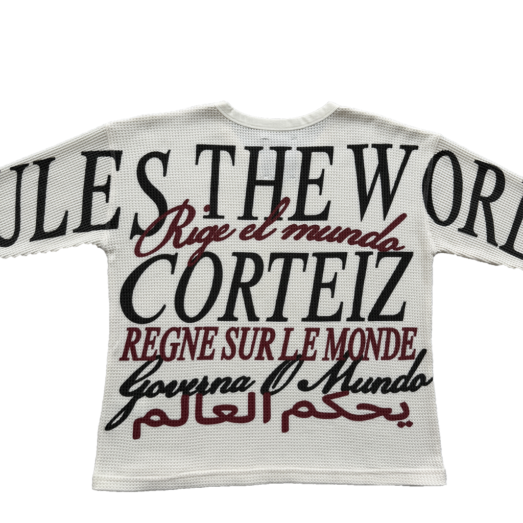 CORTEIZ WORLDWIDE WAFFLE THERMAL (WHITE)