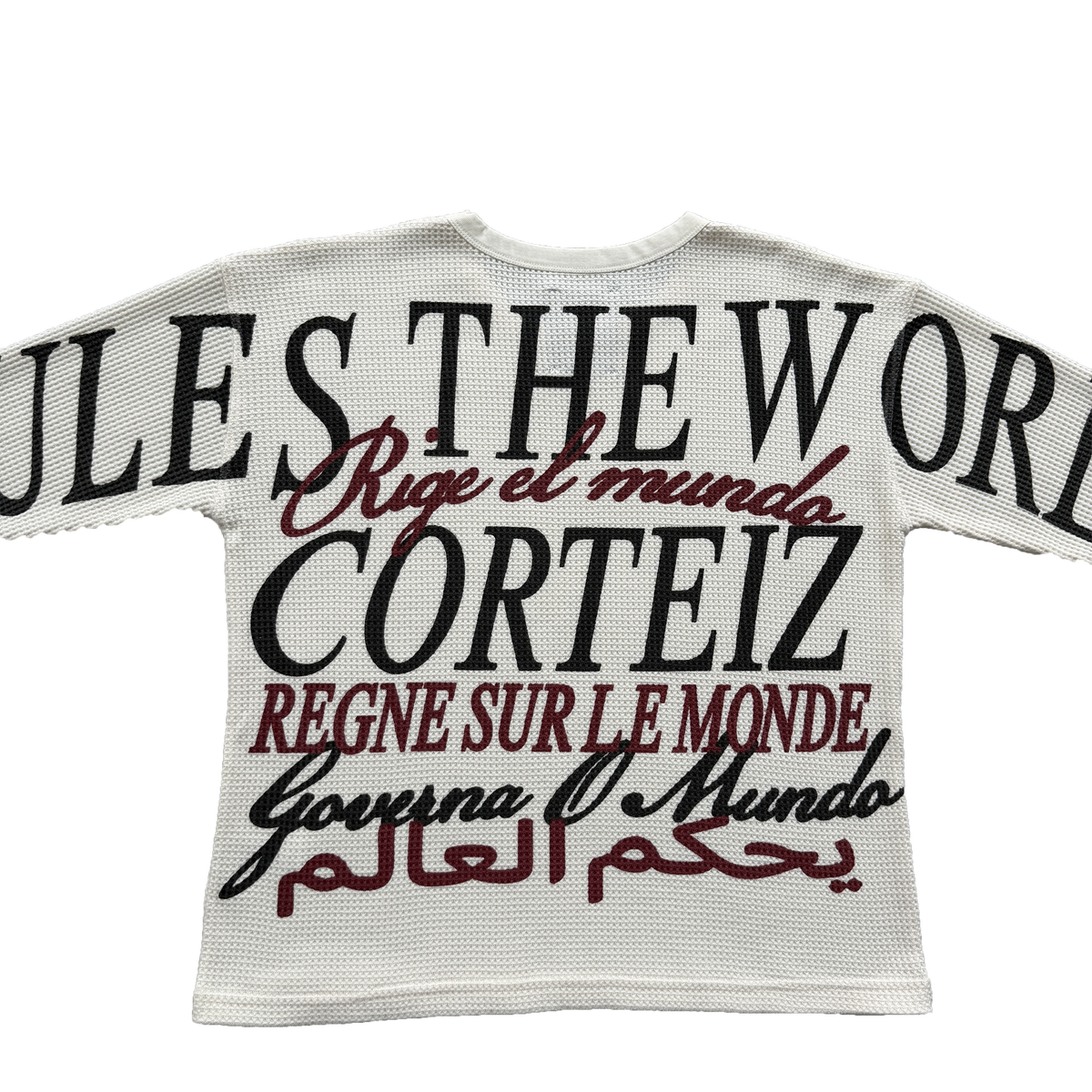 CORTEIZ WORLDWIDE WAFFLE THERMAL (WHITE)