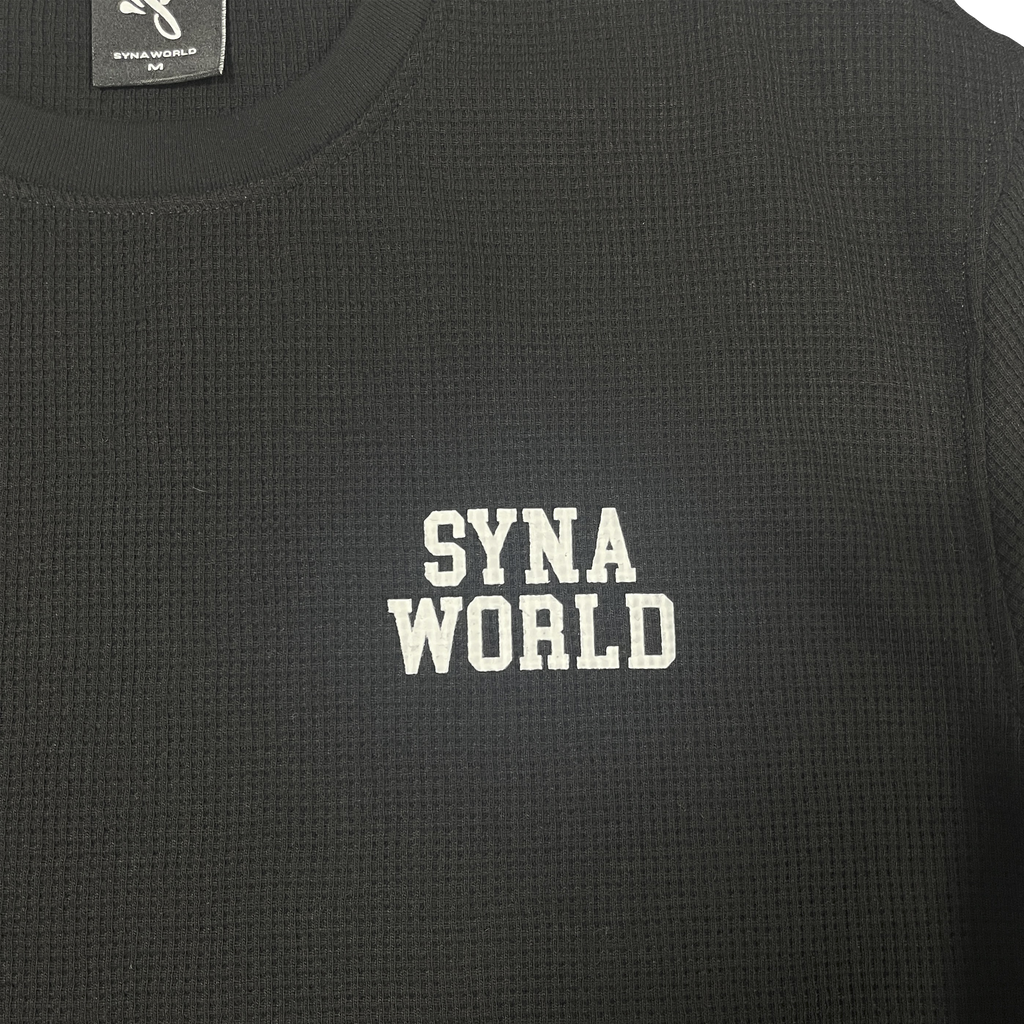 SYNA LS WAFFLE TEE (BLACK)
