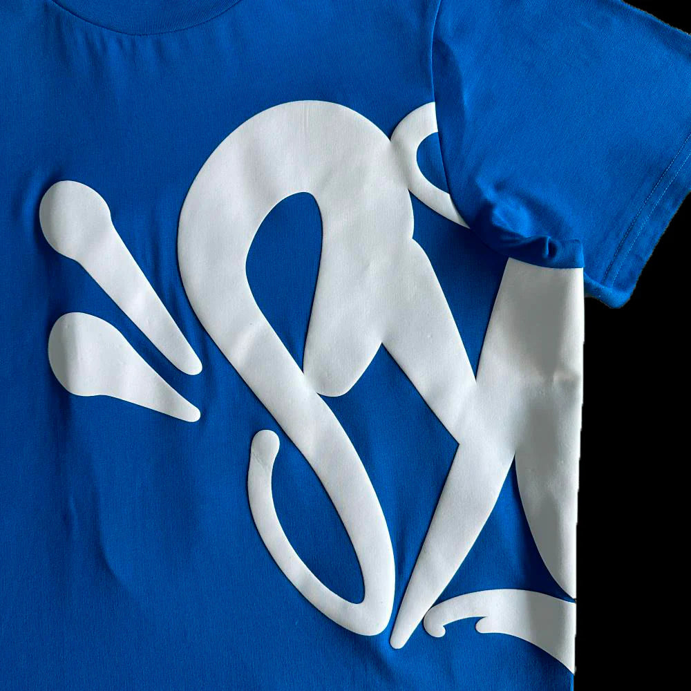 T-SHIRT & SHORTS LOGO SET (BLUE / WHITE)
