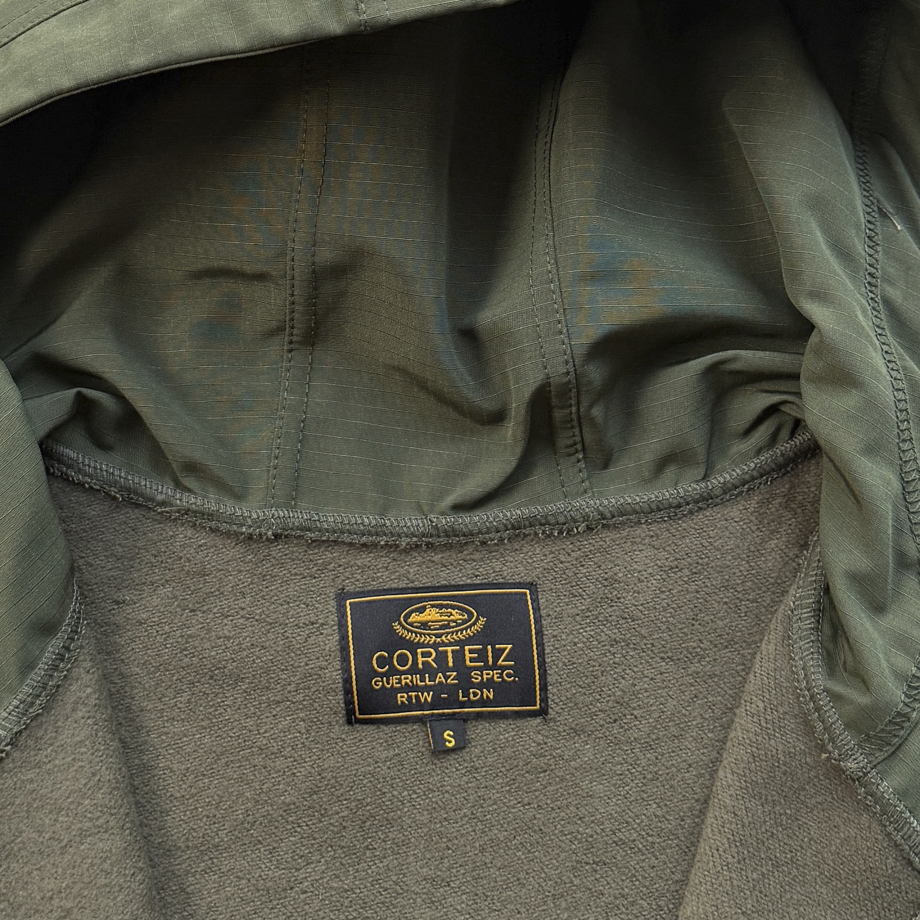 RTW GUERILLAZ RIPSTOP ZIP HOODIE - (OLIVE)