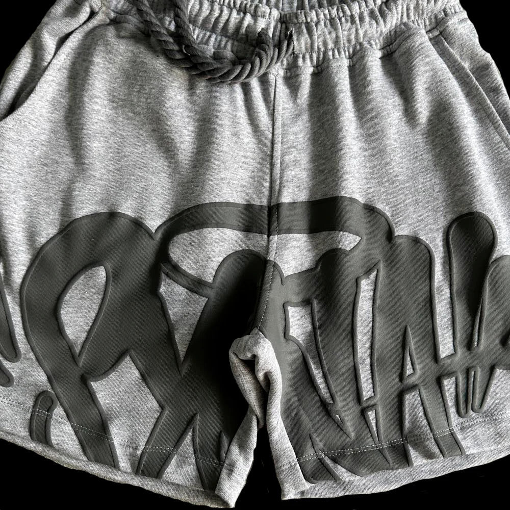 T-SHIRT & SHORTS LOGO SET (GREY)