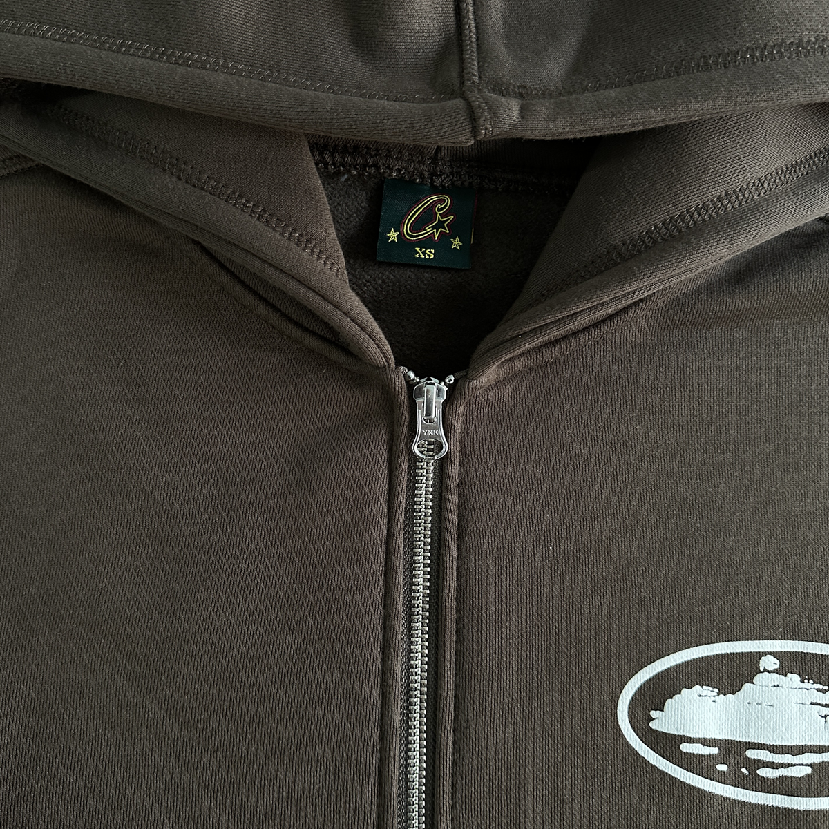 ISLAND PUFF PRINT ZIP TRACKSUIT (BROWN)