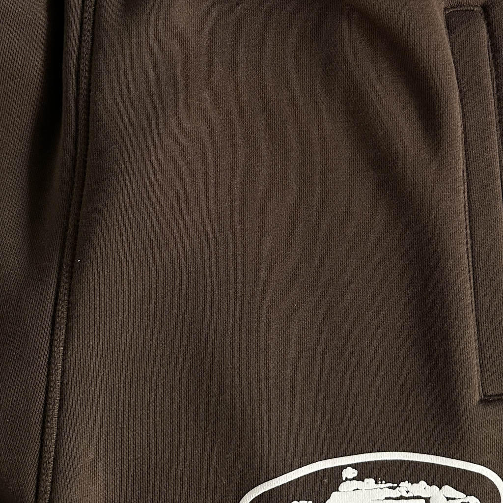 ISLAND PUFF PRINT ZIP TRACKSUIT (BROWN)