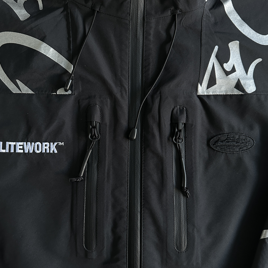 CORTEIZ ELITEWORK WATERPROOF SHELL JACKET (BLACK)