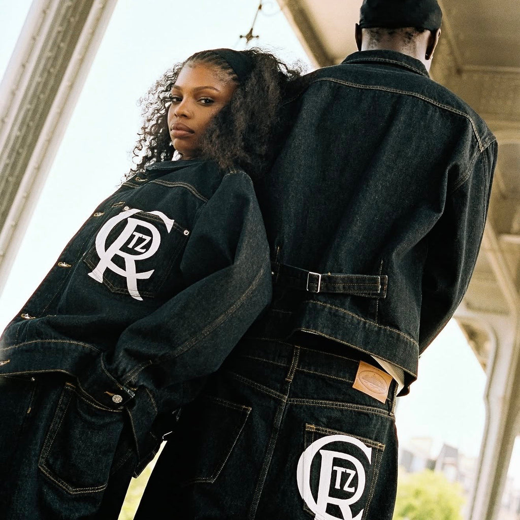 CORTEIZ CREST CHAINSTITCH DENIM JACKET (WASHED)