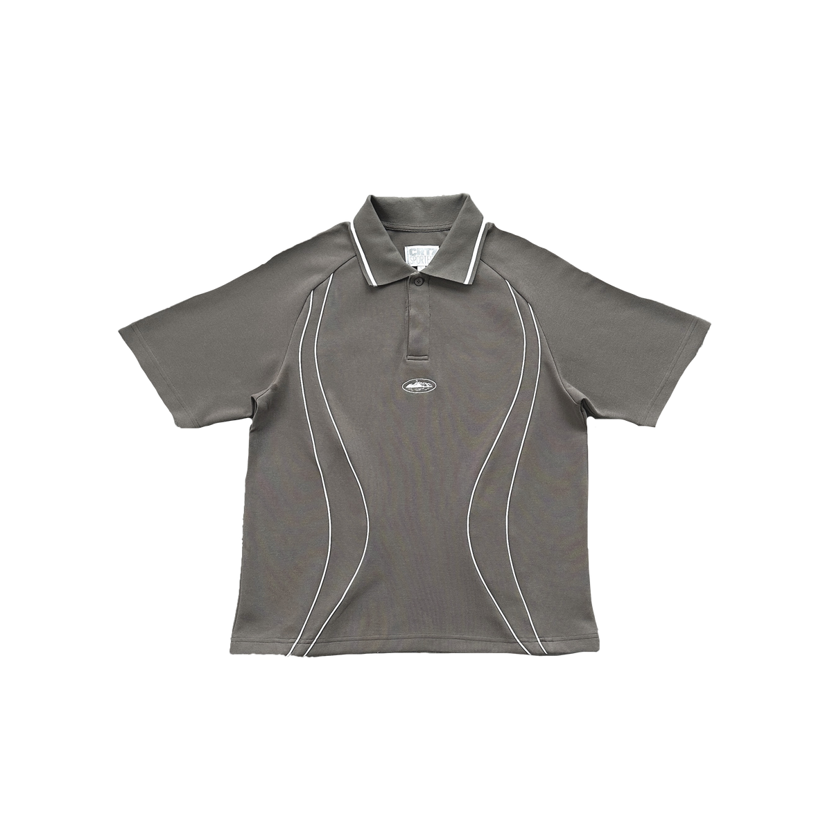 CORTEIZ PIPED POLO SHIRT (GREY)