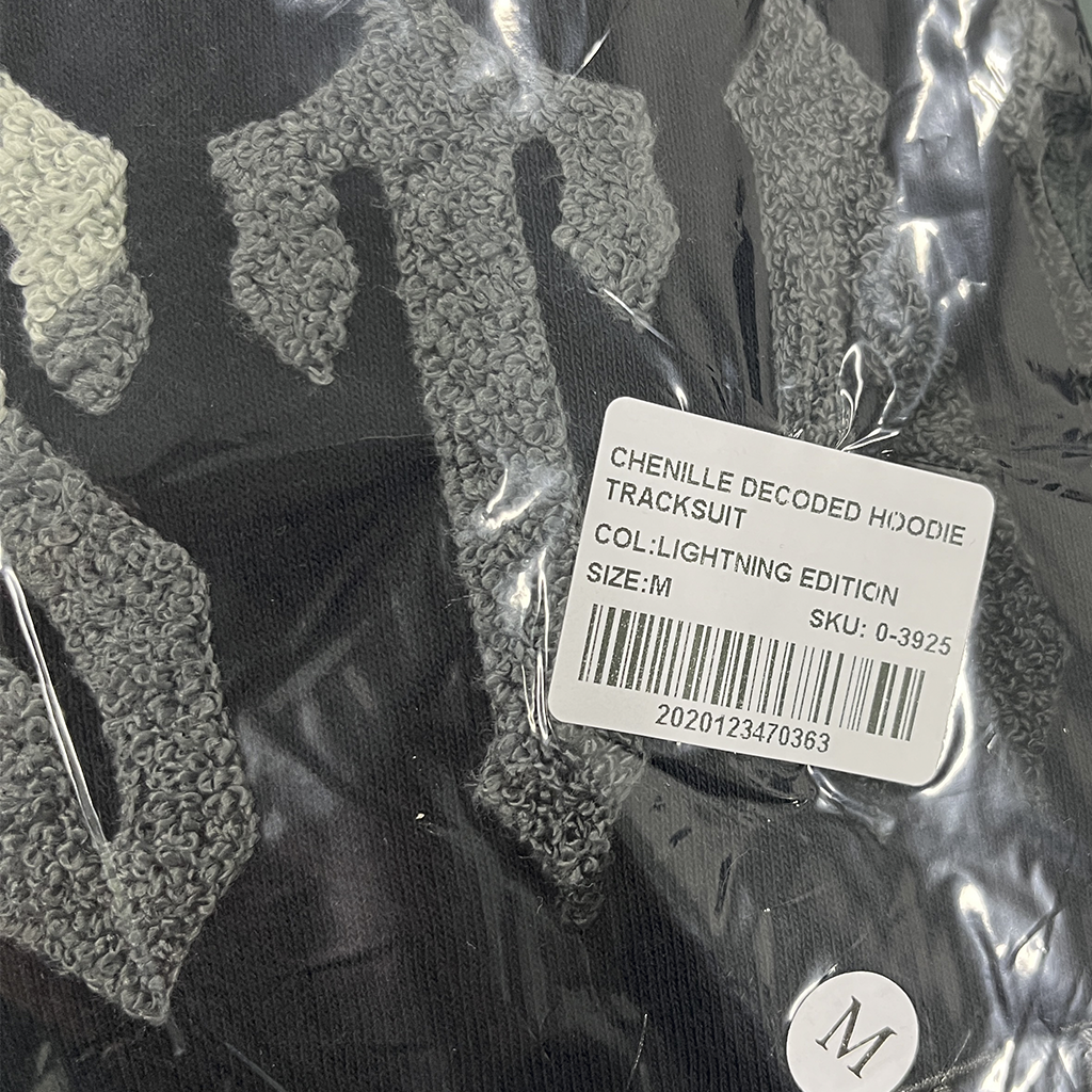 TRAPSTAR CHENILLE DECODED HOODIE TRACKSUIT (LIGHTNING EDITION)