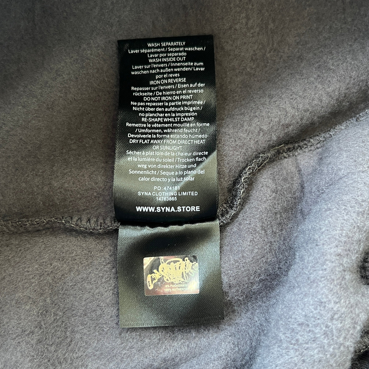 SYNA WORLD OG SYNA TRACKSUIT (DARK GREY)