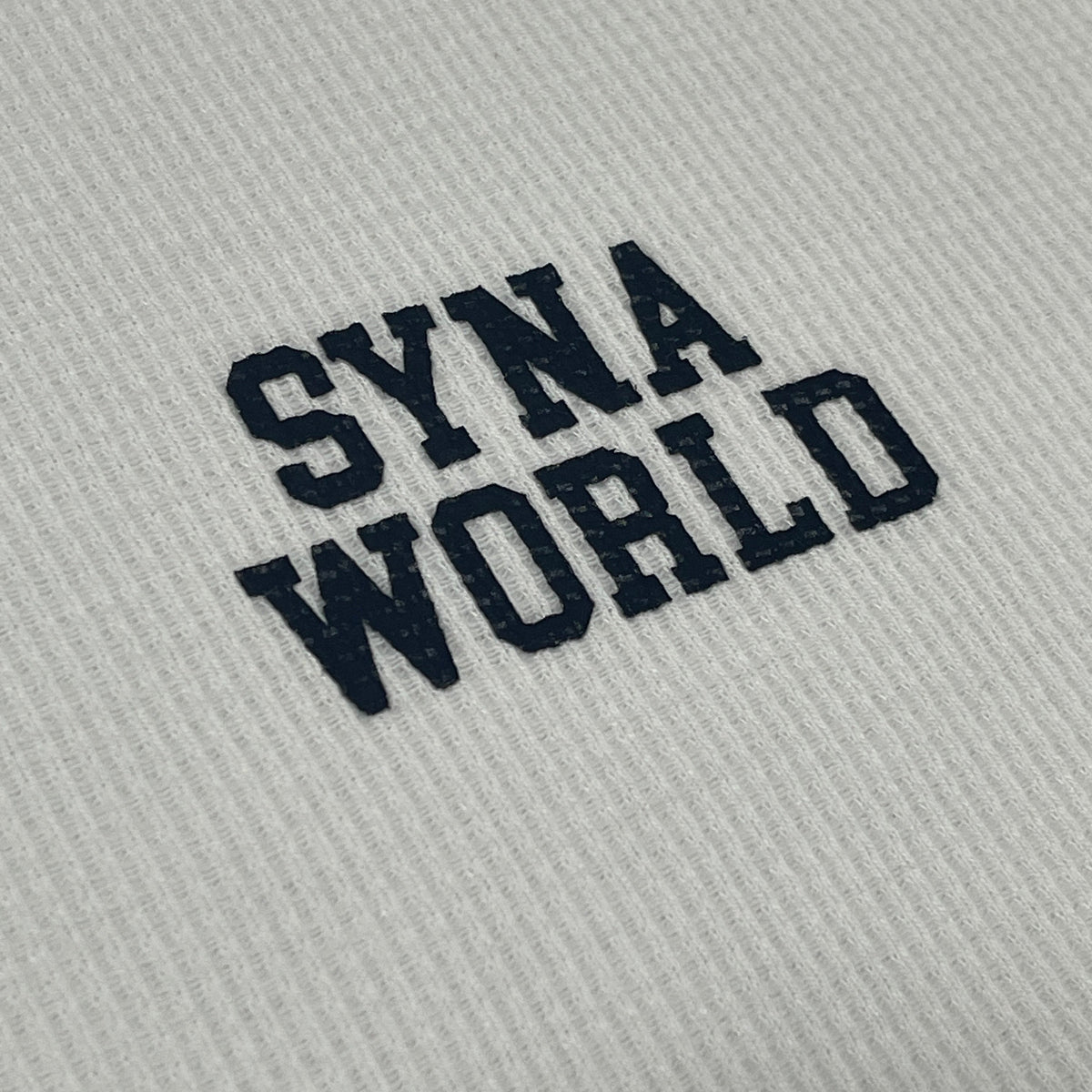 SYNA LS WAFFLE TEE (WHITE)