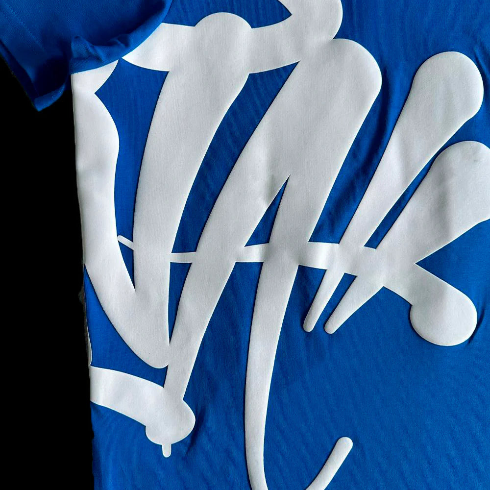 T-SHIRT & SHORTS LOGO SET (BLUE / WHITE)
